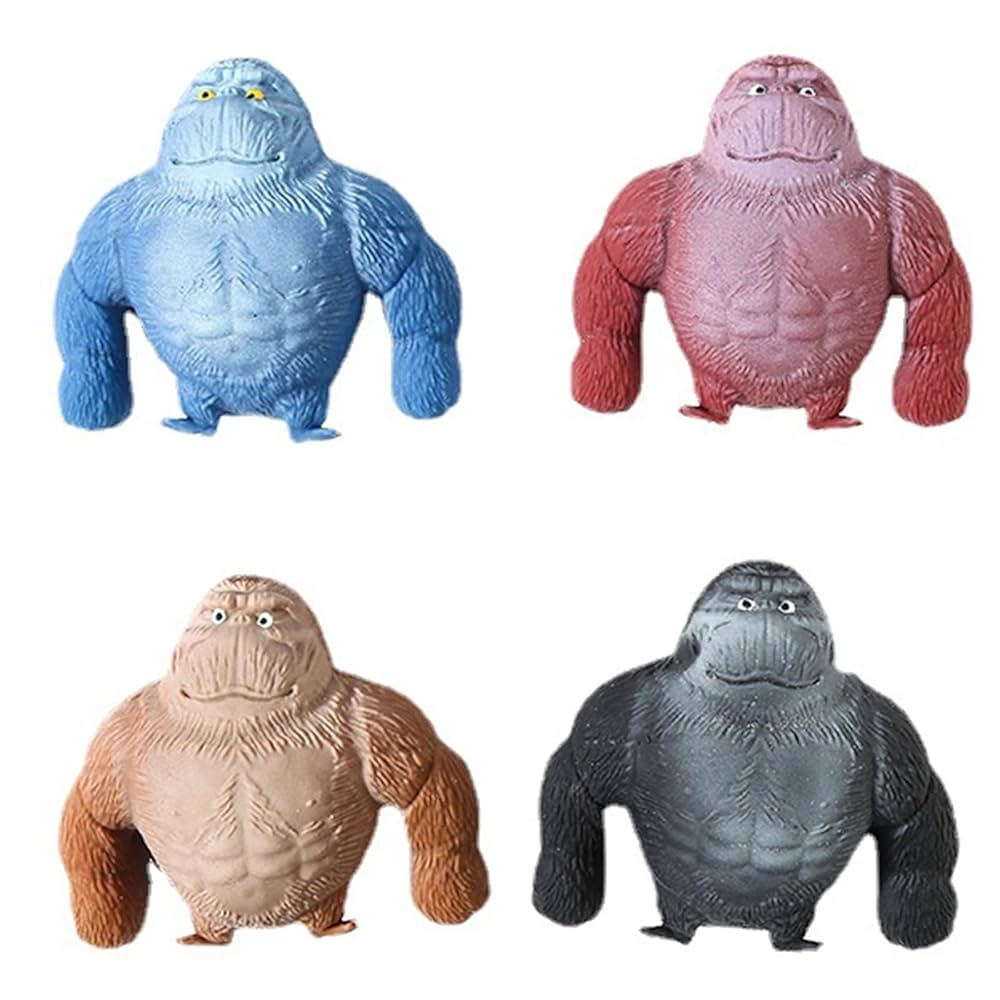 IJHYGD Gorilla Anti-Stress 4pcs Monkey Extendable Gorilla